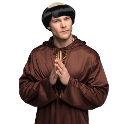 Paruka mnich s pleší černá